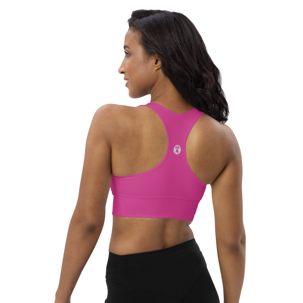 Hot Pink High Impact Sports Bra