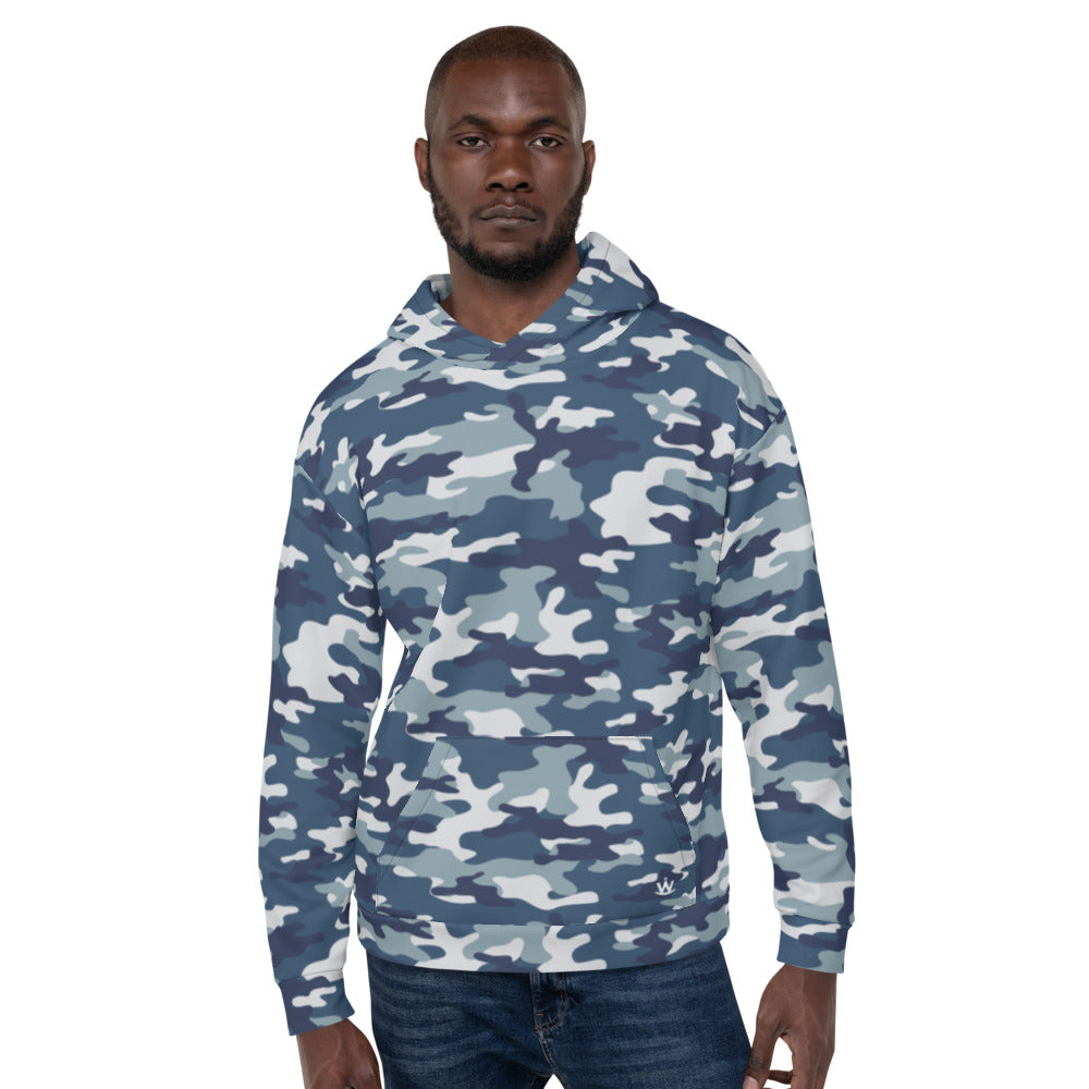 Blue Camouflage Hoodie