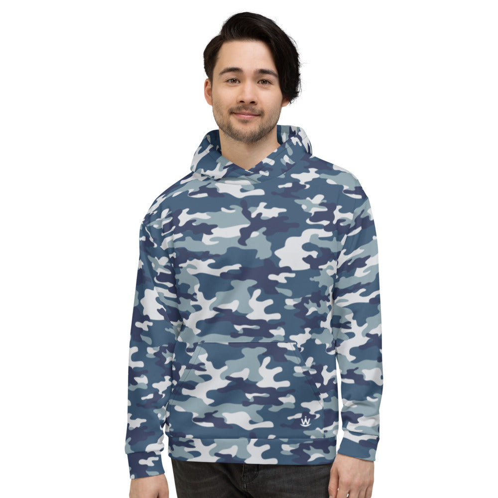 Blue Camouflage Hoodie
