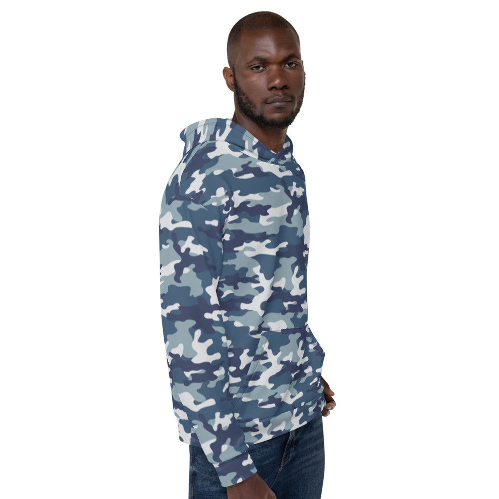 Blue Camouflage Hoodie