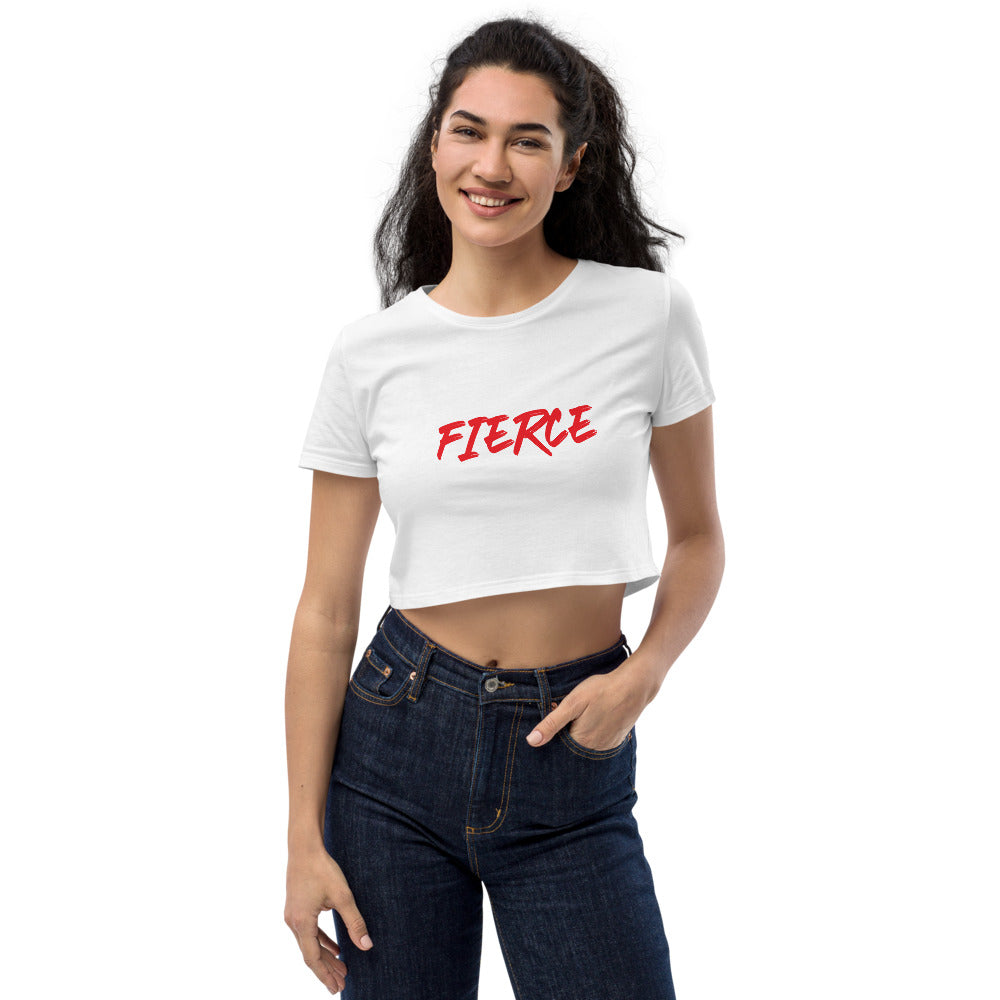 FIERCE ICONIC Women's Organic Crop Top