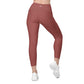Terracotta Crossover Leggings with Pockets
