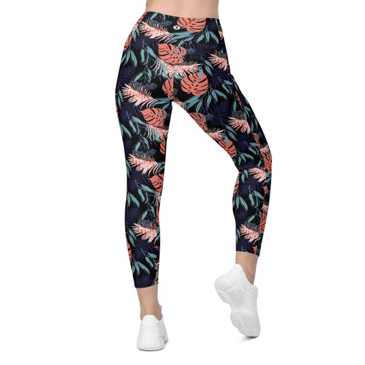 Tropics Crossover Leggings with Pockets