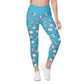 Butterfly Sky Crossover Leggings with Pockets