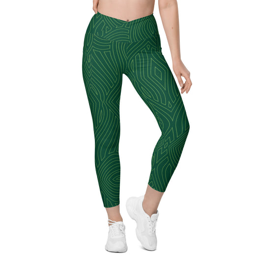 Greenline Crossover Leggings With Pockets