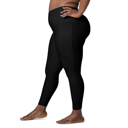 Black Plus Size Leggings with Pockets