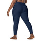 Navy Plus Size Leggings with Pockets