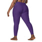 Purple Plus Size Leggings with Pockets
