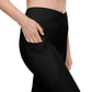 Black Crossover Leggings with Pockets