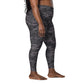Dark Gray Camo Plus Size Leggings with Pockets