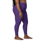 Purple Plus Size Leggings with Pockets