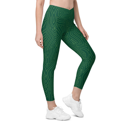 Greenline Crossover Leggings With Pockets