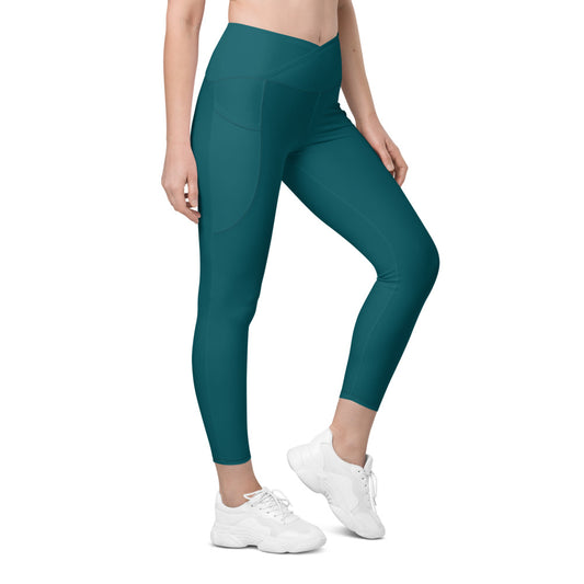 Sherpa Crossover Leggings with Pockets
