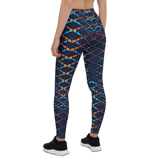 Navy VX Sport Mid-Rise Leggings
