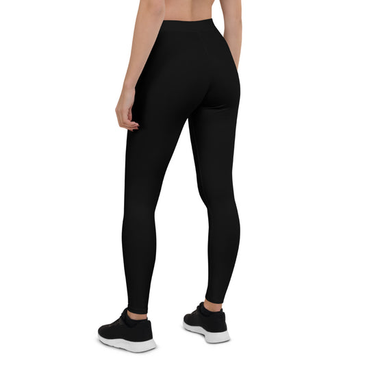Stealth Black Mid-Rise Leggings