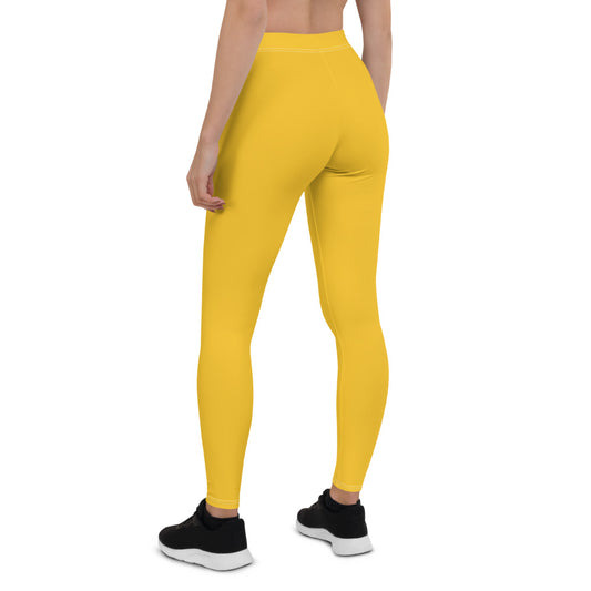 Yellow Mid-Rise Leggings