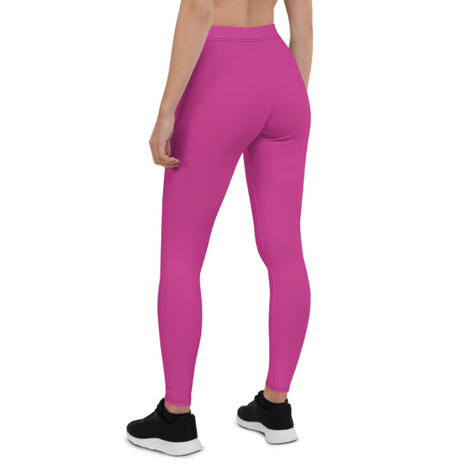 Hot Pink Mid-Rise Leggings