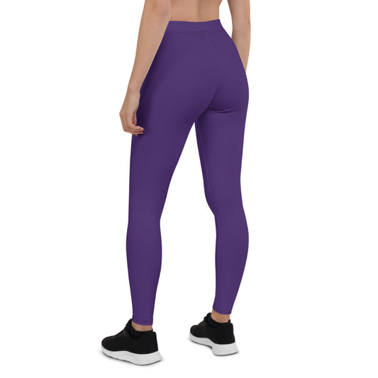 Purple Mid-Rise Leggings