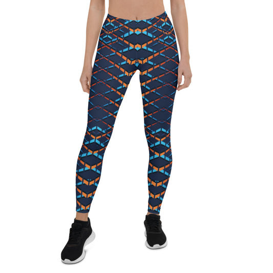 Navy VX Sport Mid-Rise Leggings