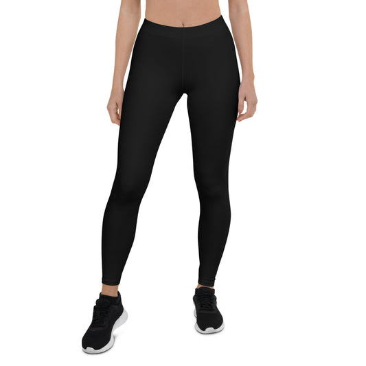 Stealth Black Mid-Rise Leggings