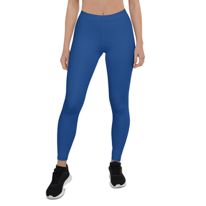 Blue Mid-Rise Leggings