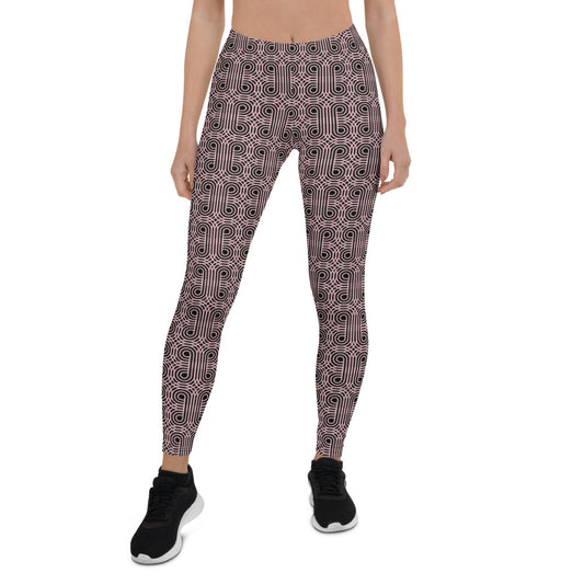 Pink Spin Mid-Rise Leggings