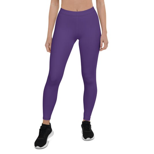 Purple Mid-Rise Leggings