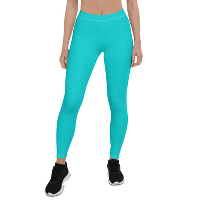 Turquois Mid-Rise Leggings