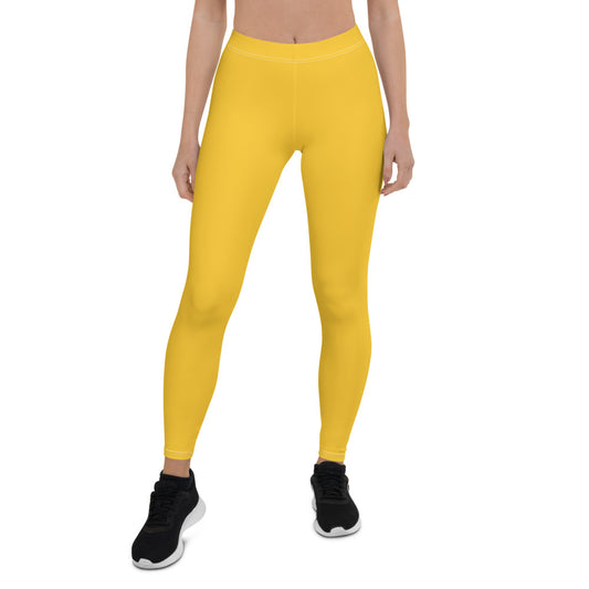 Yellow Mid-Rise Leggings