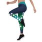 Abstraction Mid-Rise Emerald Leggings
