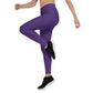 Purple Mid-Rise Leggings