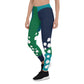 Abstraction Mid-Rise Emerald Leggings