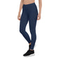 Navy Blue Mid-Rise Leggings
