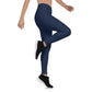 Navy Blue Mid-Rise Leggings