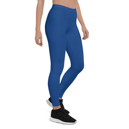 Blue Mid-Rise Leggings
