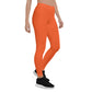 Neon Orange Mid-Rise Leggings