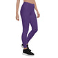 Purple Mid-Rise Leggings