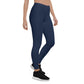 Navy Blue Mid-Rise Leggings