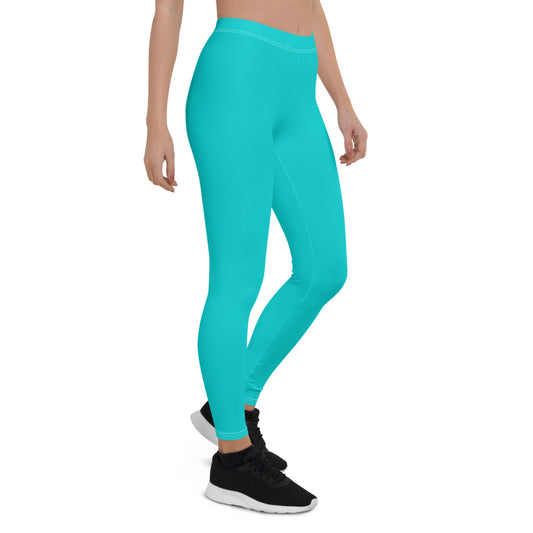 Turquois Mid-Rise Leggings