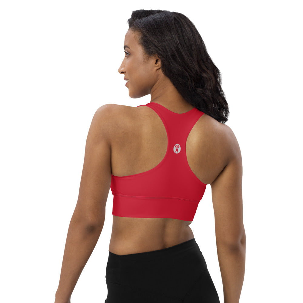 Red High Impact Sports Bra