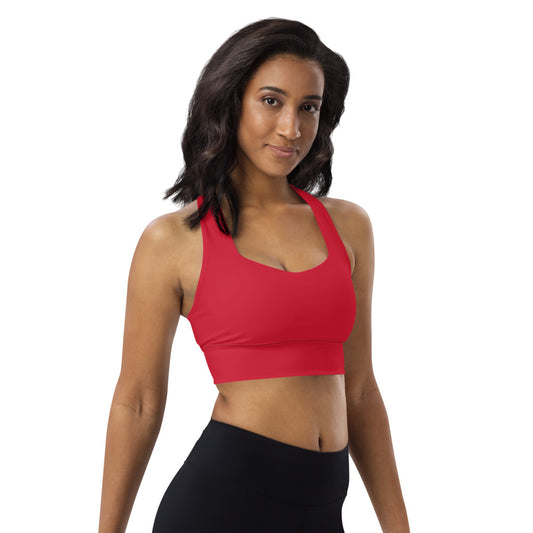 Red High Impact Sports Bra