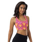 Violet Ikat High Impact Sports Bra