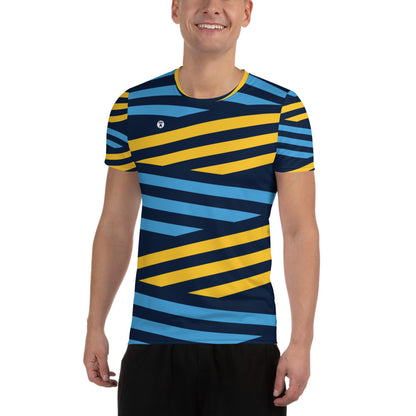 Men's Yellow Stripe DRYconic MaxDri Performance T-Shirt