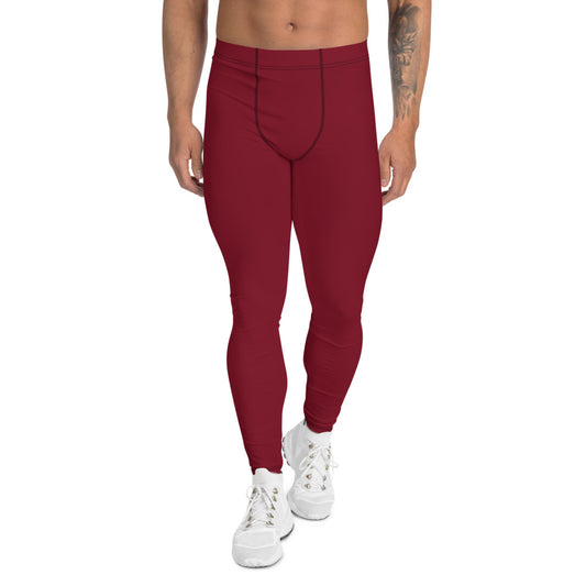 Stealth Burgundy Men's Leggings