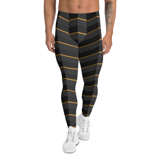 Herringbone Illusion Men's Leggings