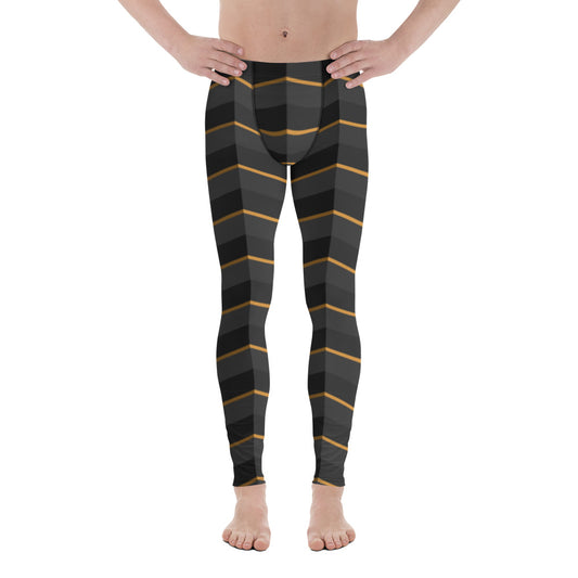 Herringbone Illusion Men's Leggings