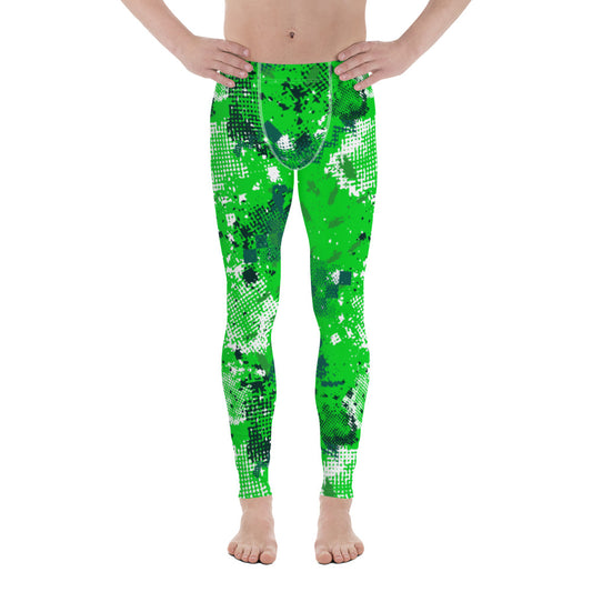 Green Sport Men's Leggings