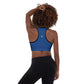 Blue Padded Sports Bra