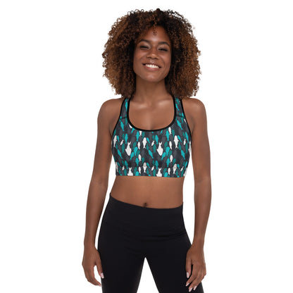 Aqua Marine Padded Sports Bra