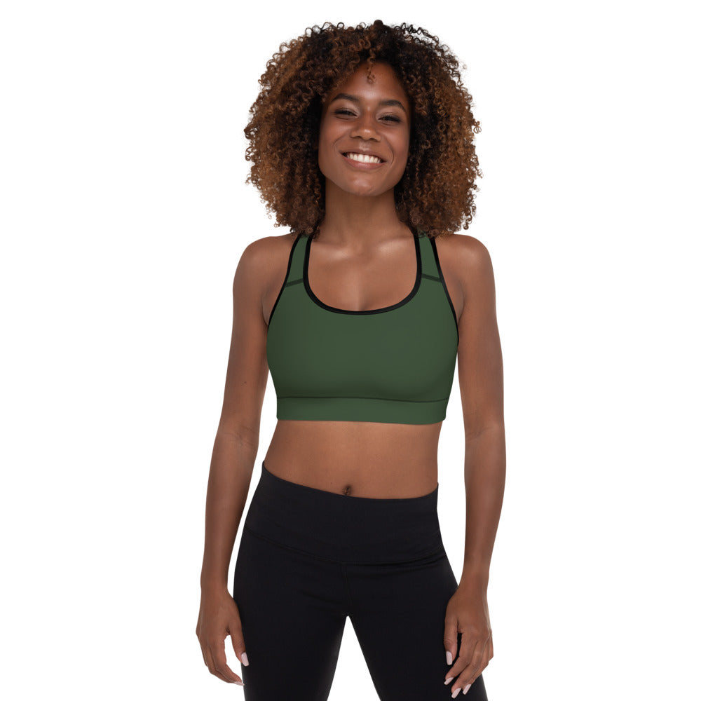 Deep Forest Padded Sports Bra